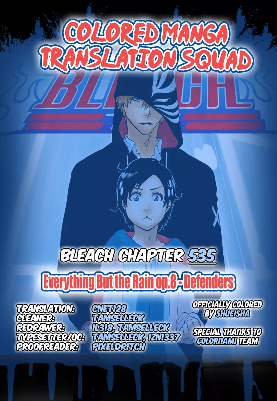 Read Bleach Chapter 535 - Everything But the Rain Op.8 "Defenders" Online