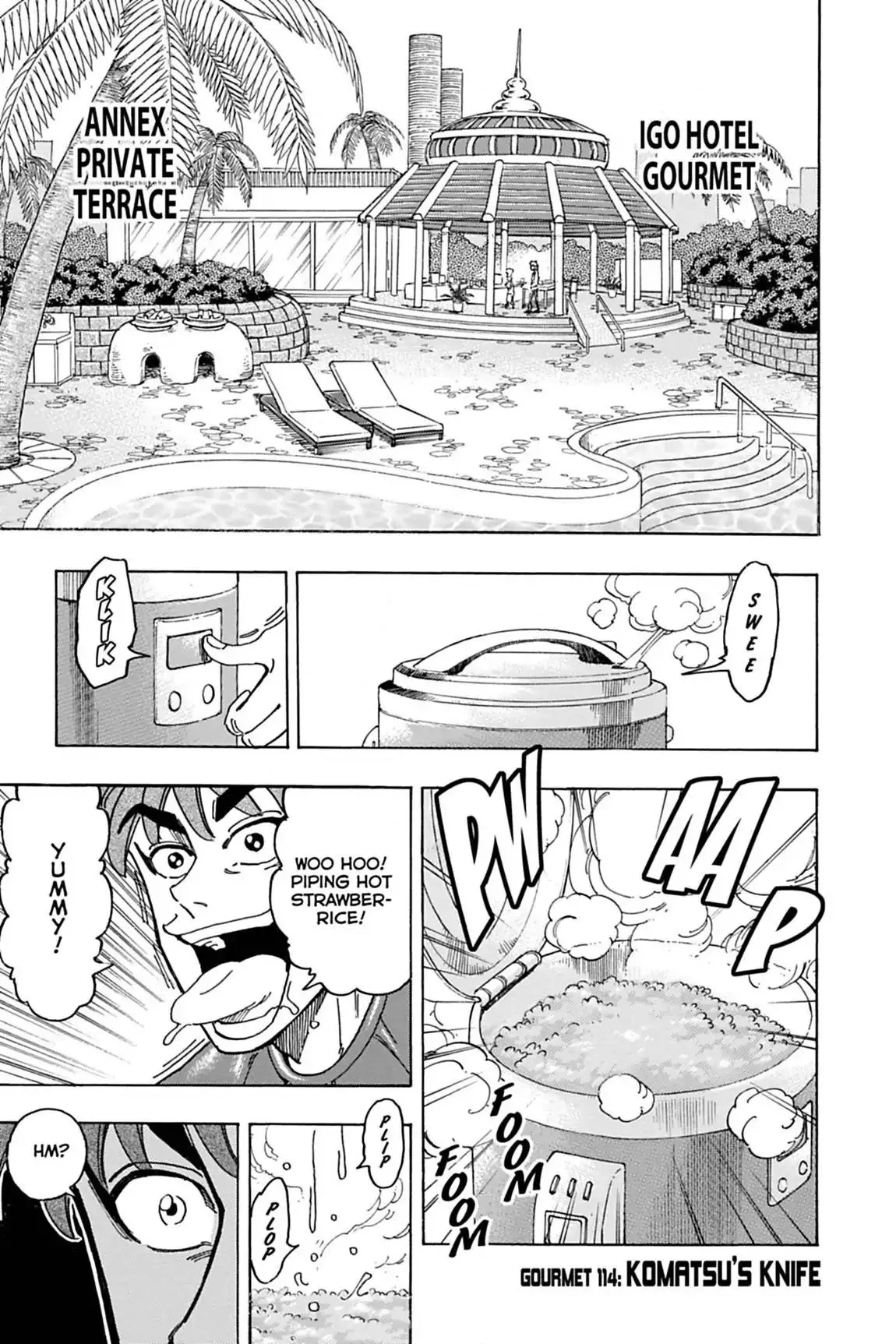 Read Toriko Chapter 114 - Vol.13 Gourmet 114: Komatsu's Knife!! Online