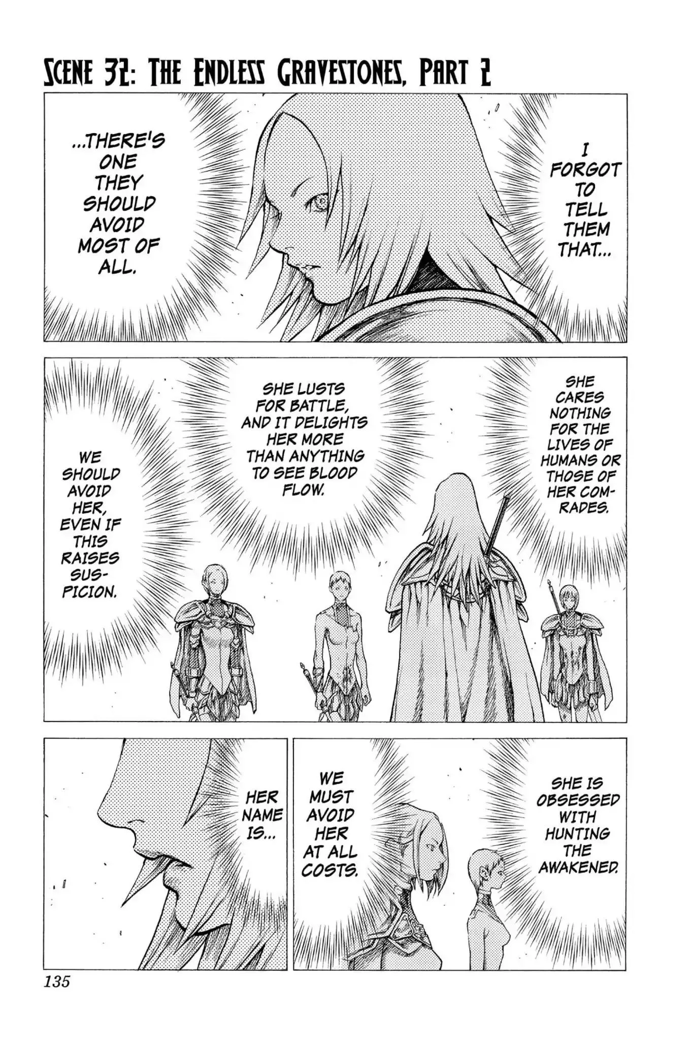 Read Claymore Chapter 32 - Vol.6 Scene 32: The Endless Gravestones, Part 2 Online