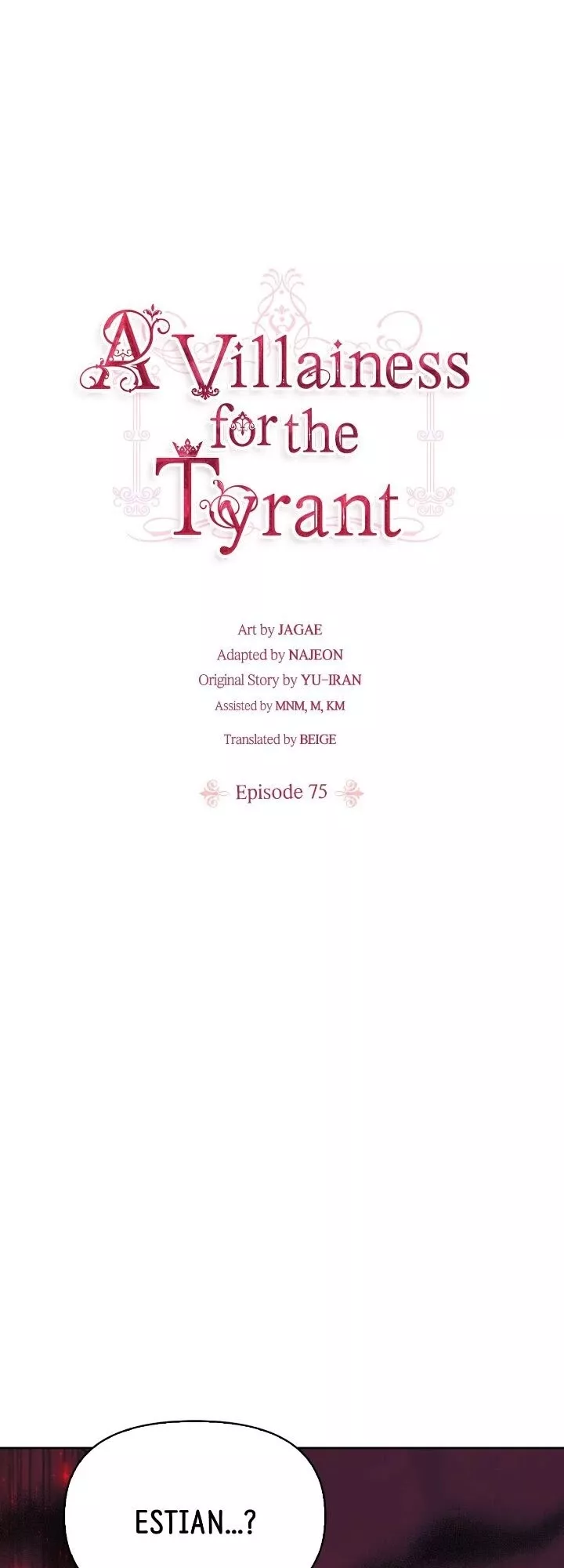 Read A Villainess for the Tyrant Chapter 75 Online