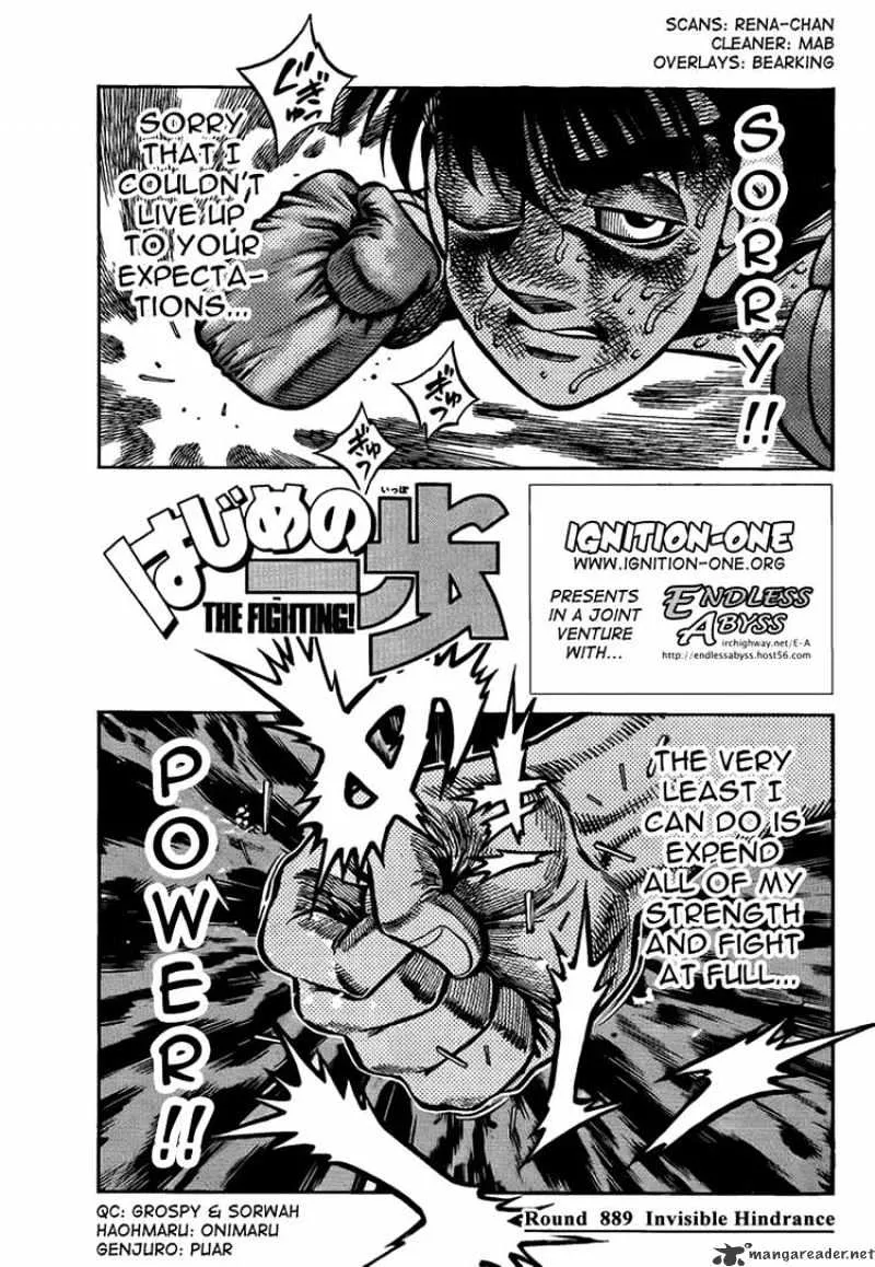 Read Hajime no Ippo Chapter 889 - Invisible Ilindrance Online