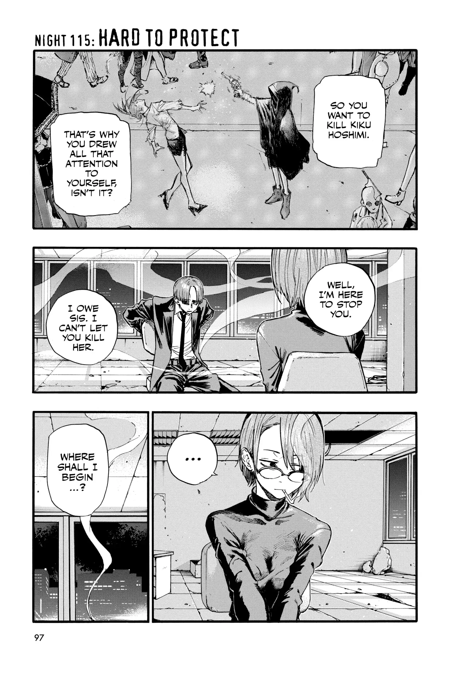 Read Yofukashi no Uta Chapter 115 - Hard to Protect Online