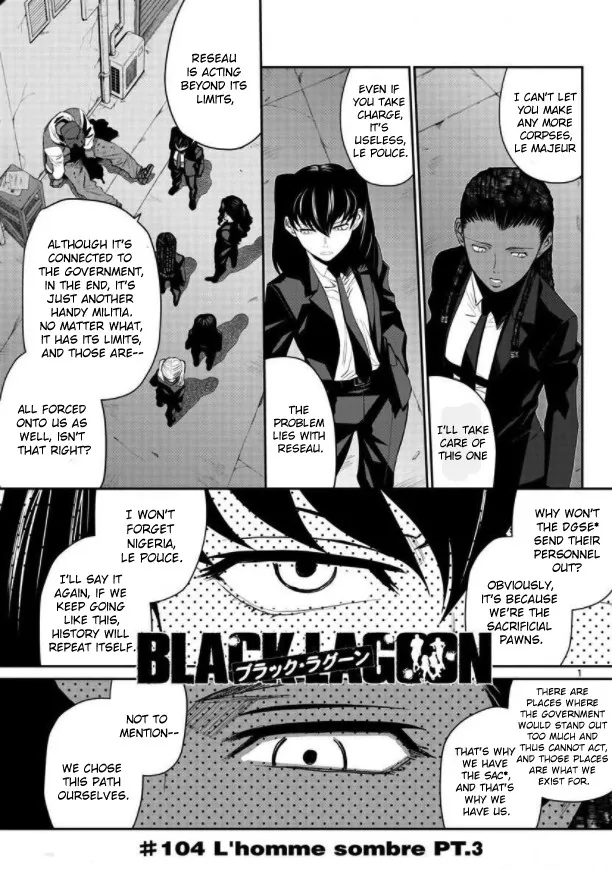 Read Black Lagoon Chapter 104 - L'homme sombre Pt.3 Online