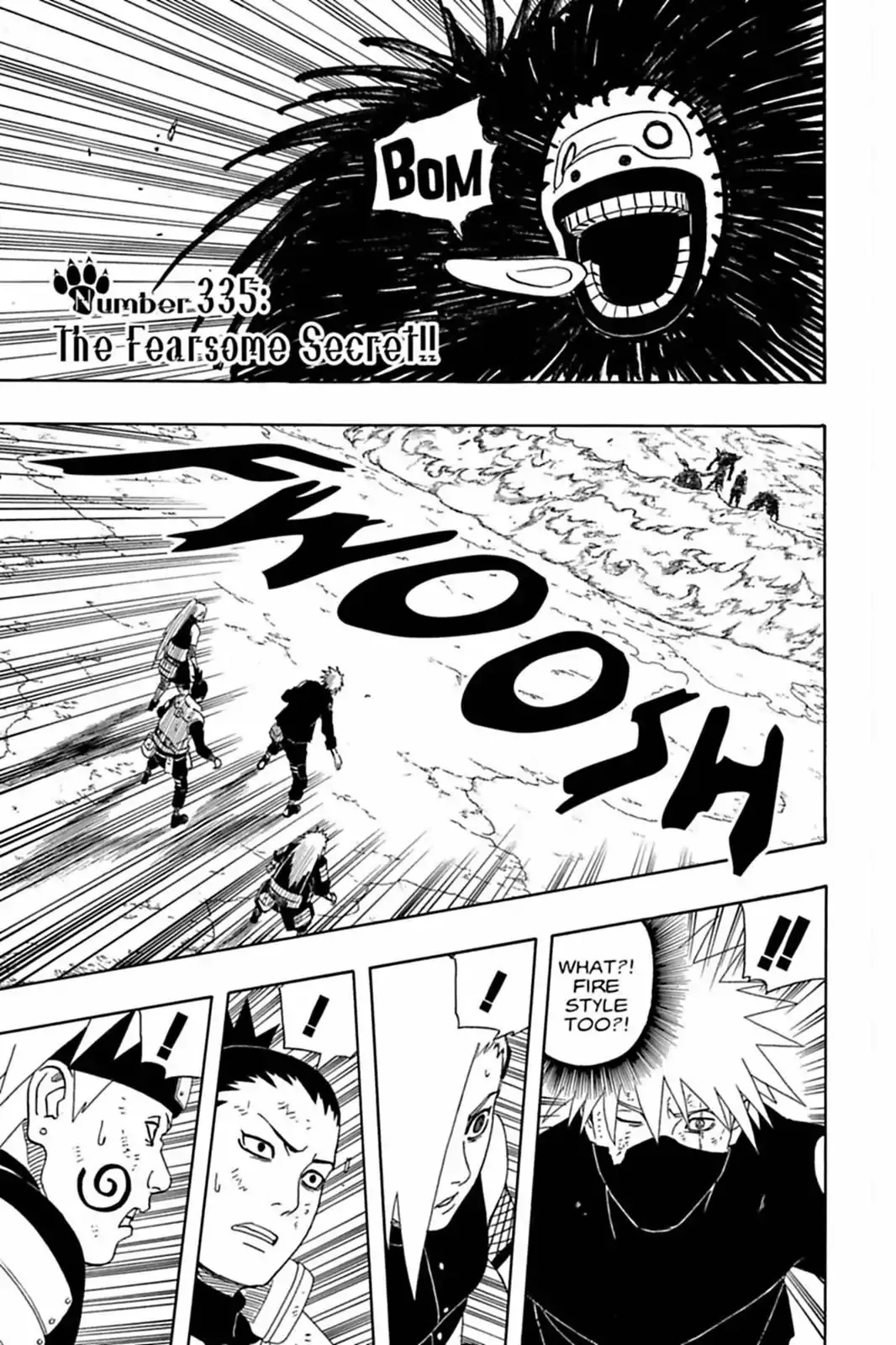 Read Naruto Chapter 335 - The Fearsome Secret!! Online