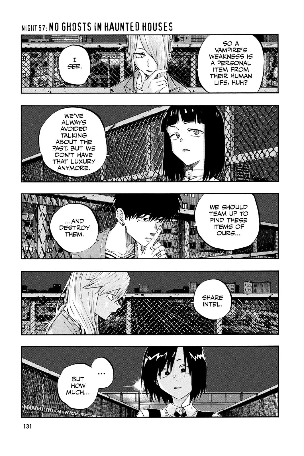 Read Yofukashi no Uta Chapter 57 Online