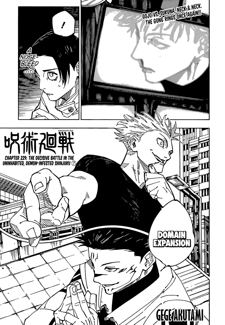 Read Jujutsu Kaisen Chapter 229 Online