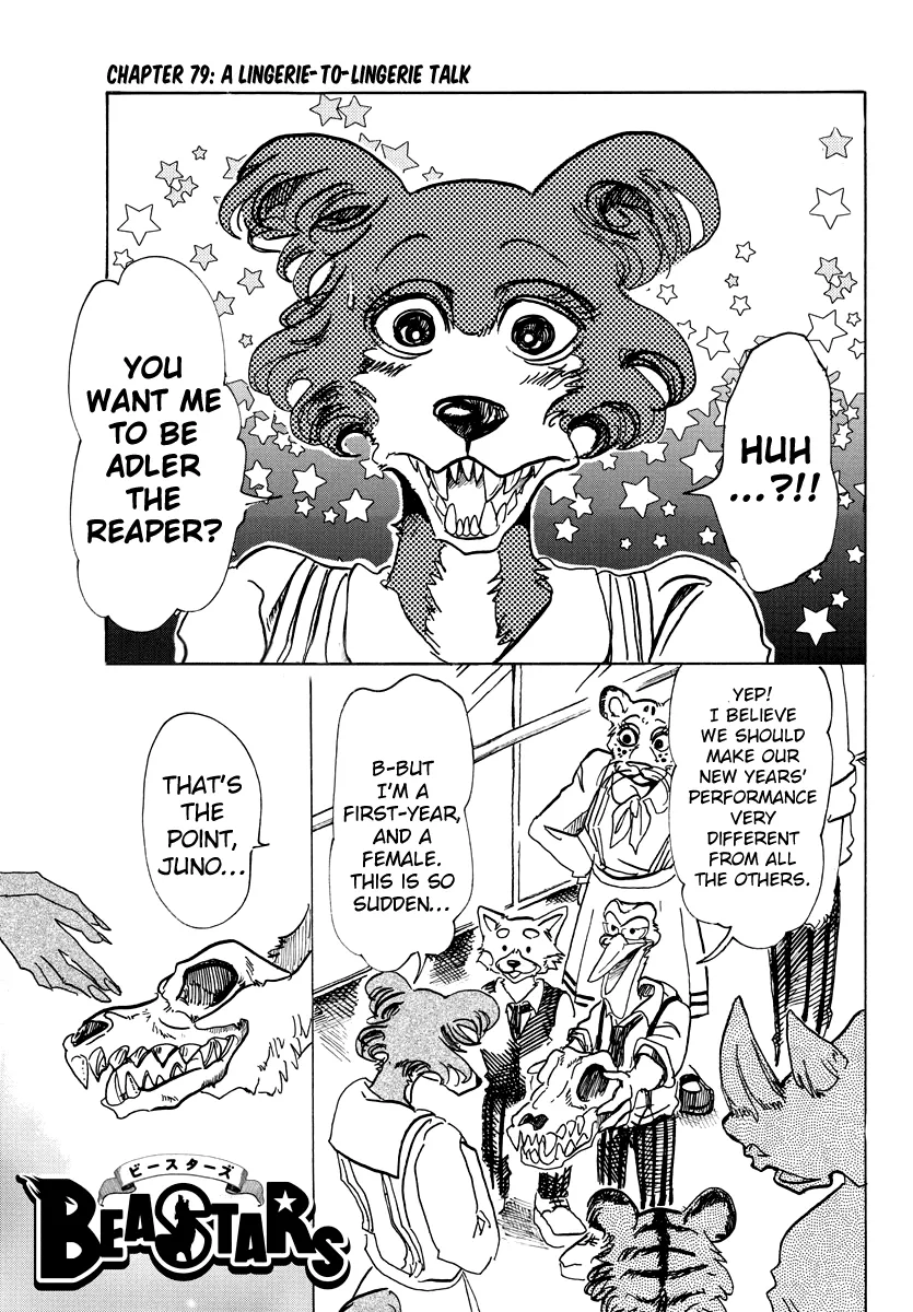 Read Beastars Chapter 79 - A Lingerie-to-Lingerie Talk Online