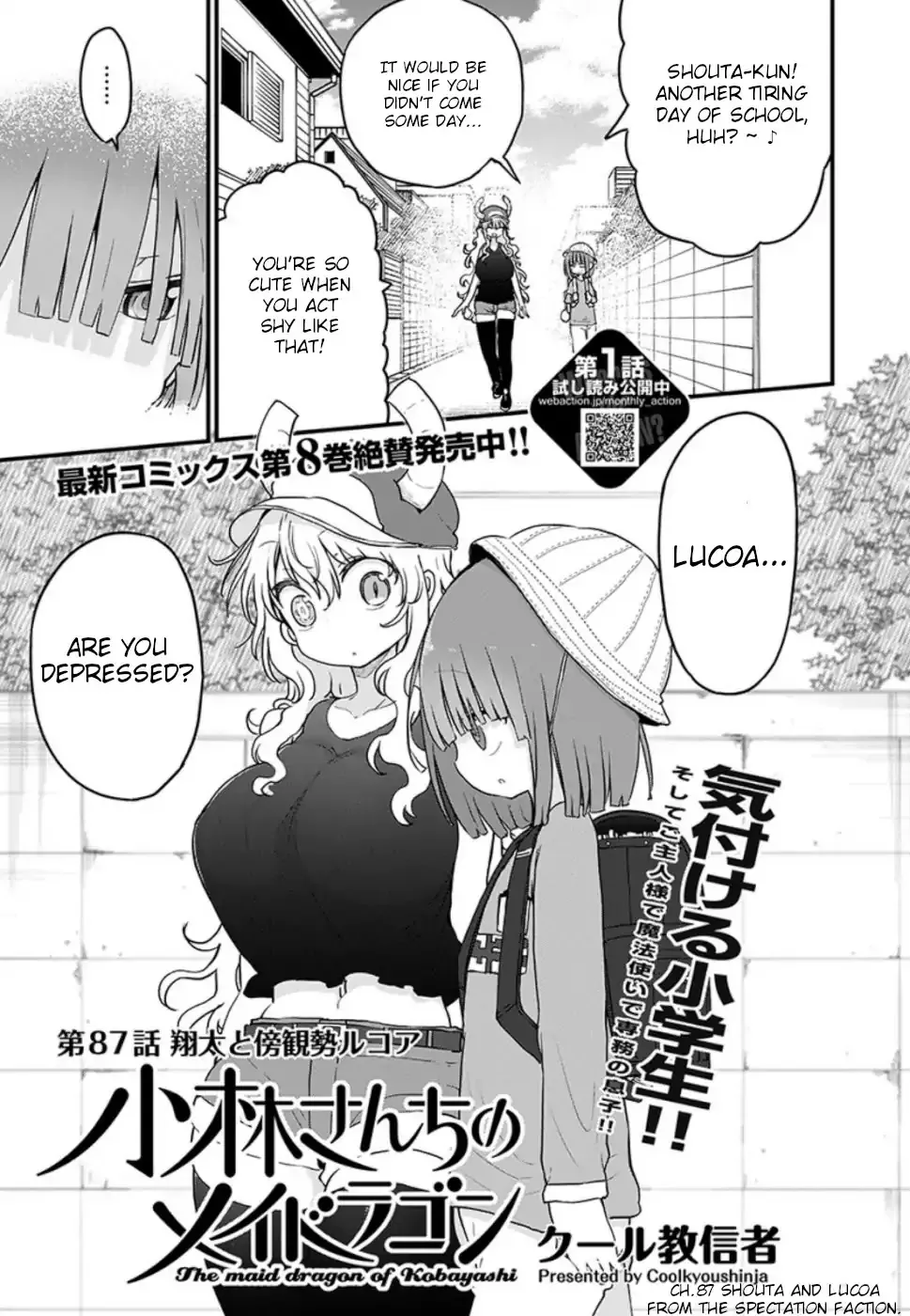 Read Kobayashi-san Chi no Maid Dragon Chapter 87 - Shouta and Lucoa the spectator Online