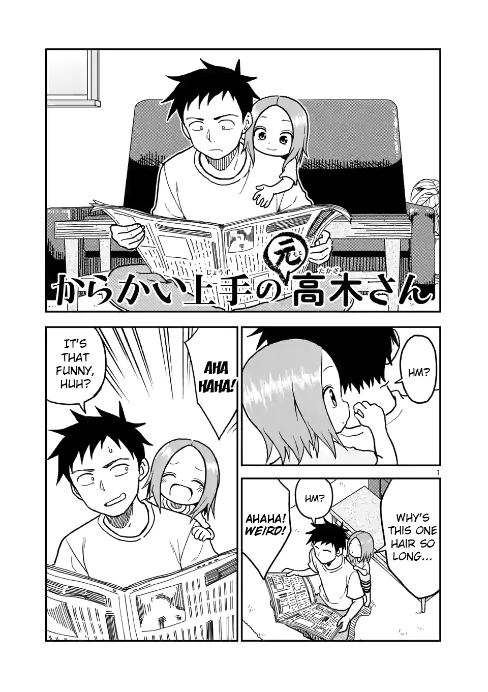 Read Karakai Jouzu no (Moto) Takagi-san Chapter 105 - Weird Hair Online