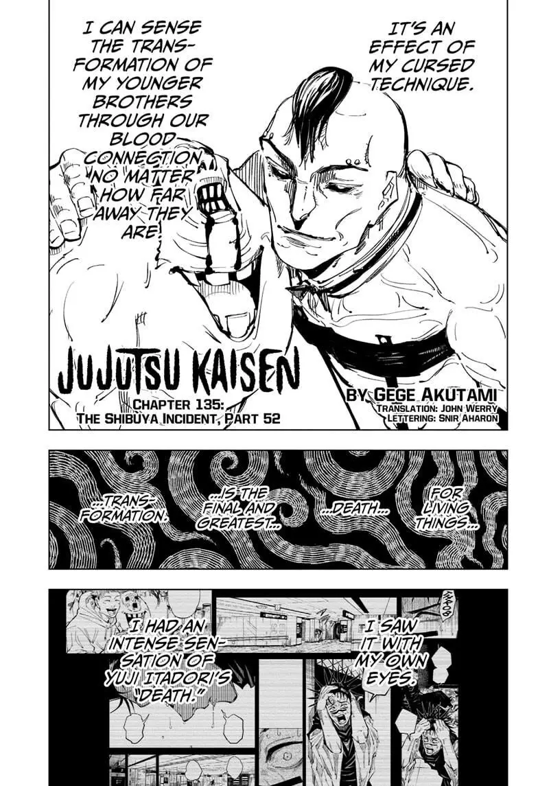 Read Jujutsu Kaisen Chapter 135 Online