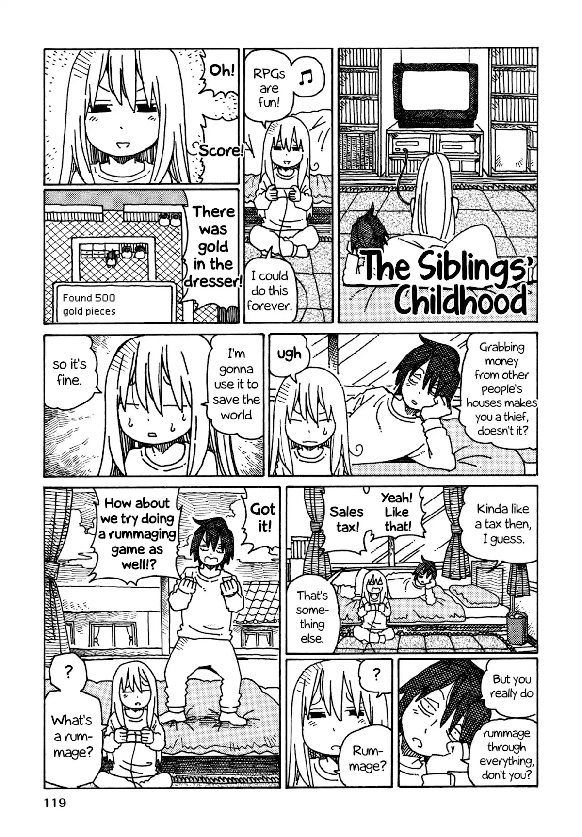 Read Hatarakanai Futari (The Jobless Siblings) Chapter 378.2 - The Siblings' Childhood Online