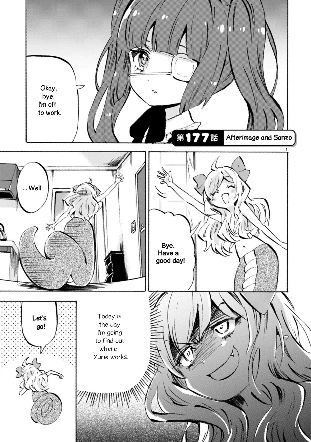 Read Jashin-chan Dropkick Chapter 177 - Afterimage and Sanzo Online