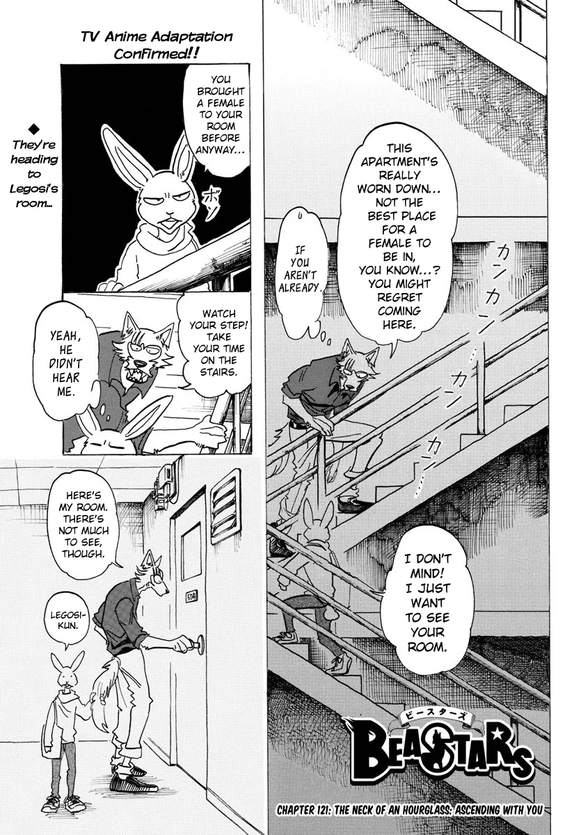 Read Beastars Chapter 121 - The Neck of an Hourglass: Ascending with You Online