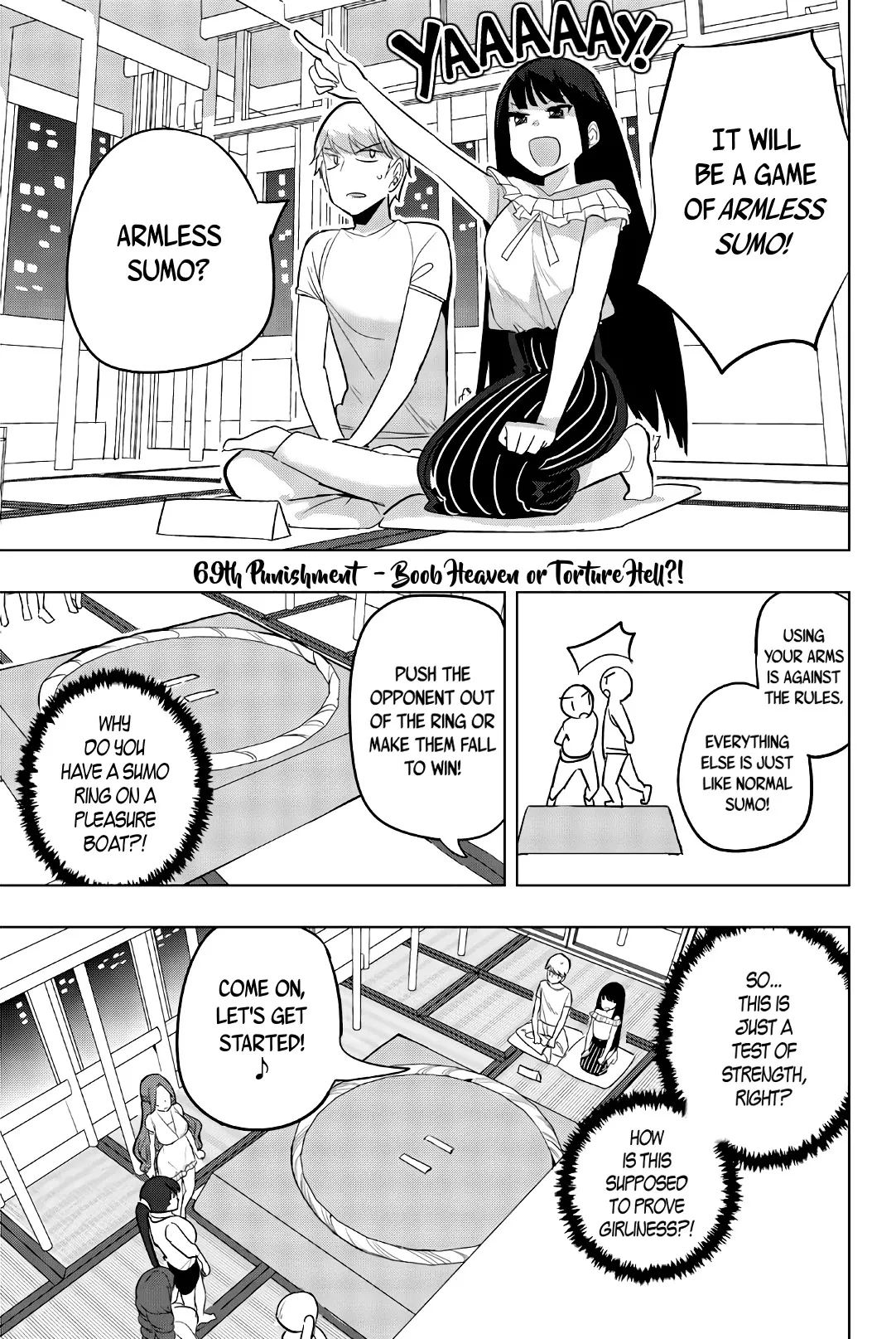 Read Houkago no Goumon Shoujo Chapter 69 - Boob Heaven or Torture Hell?! Online