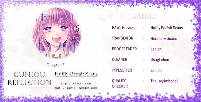 Read Gunjou Reflection Chapter 21 Online