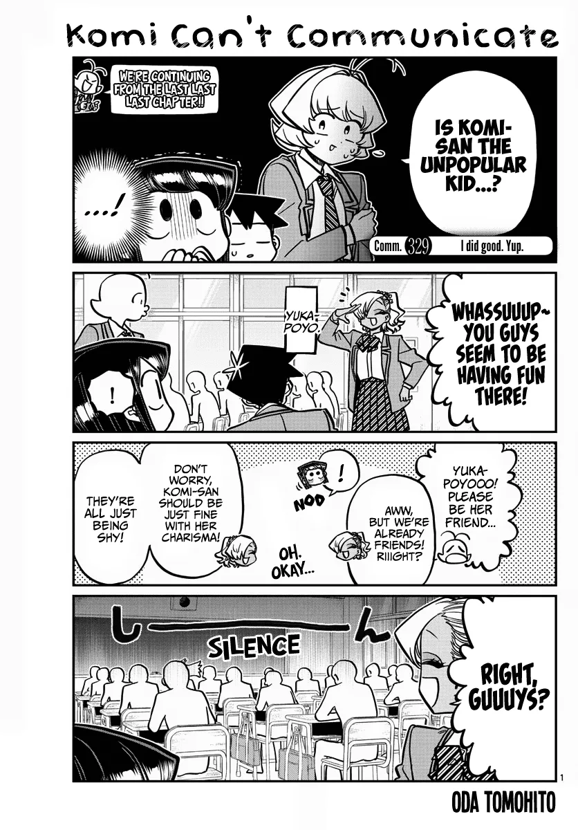 Read Komi-san wa Komyushou Desu Chapter 329 - I Did Good. Yup Online