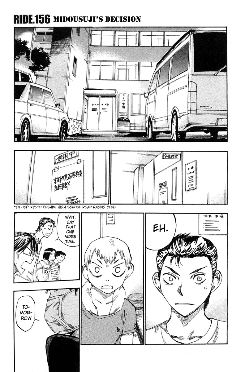 Read Yowamushi Pedal Chapter 156 - Midousuji's Decision Online