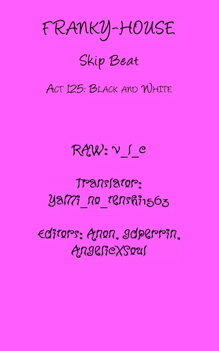 Read Skip Beat! Chapter 125 - Black and White Online