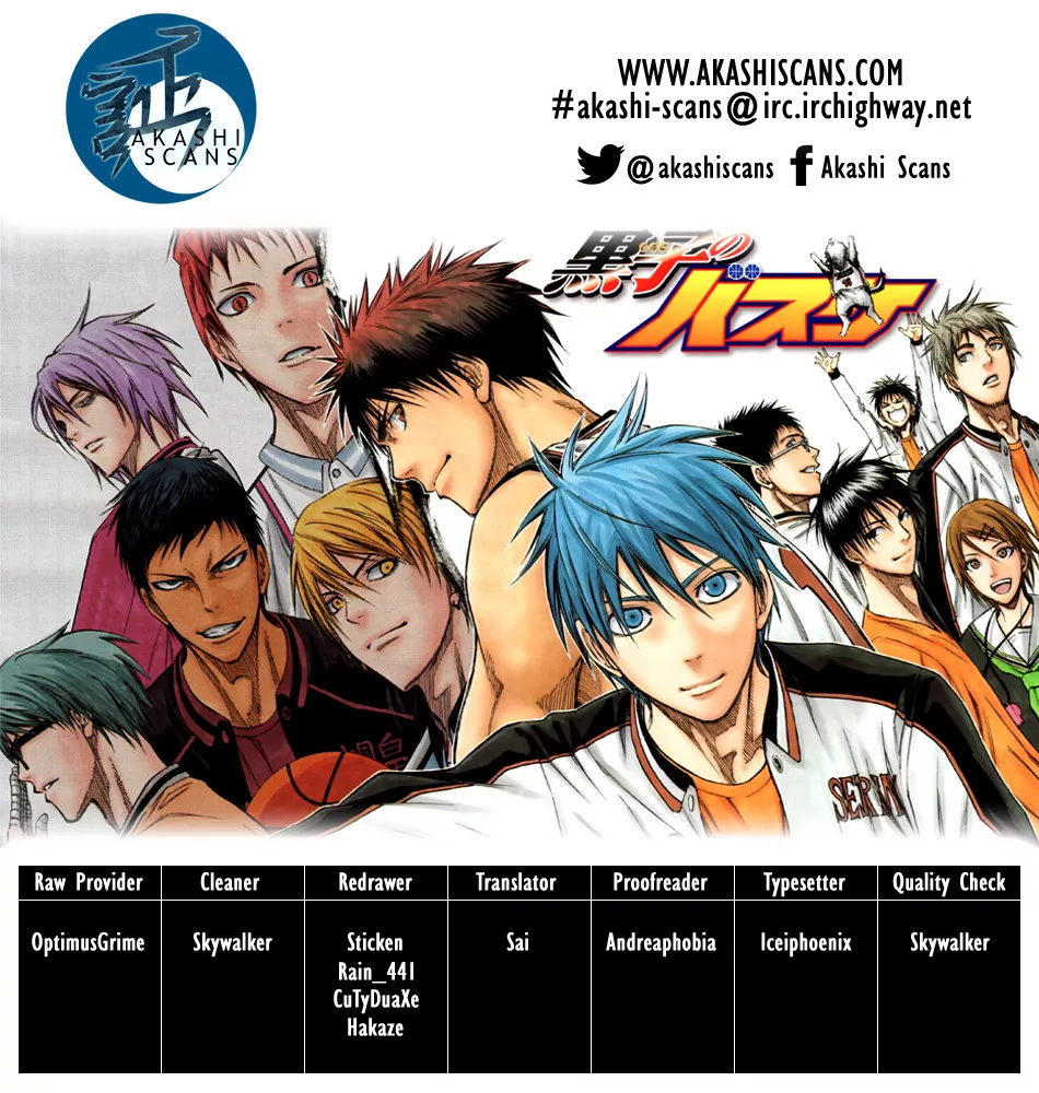 Read Kuroko no Basket Chapter 272 - Risk It All!! Online