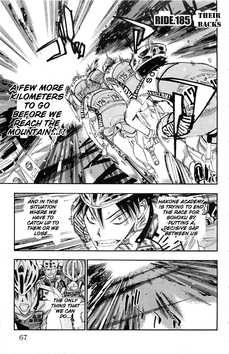 Read Yowamushi Pedal Chapter 185 - Their Backs Online