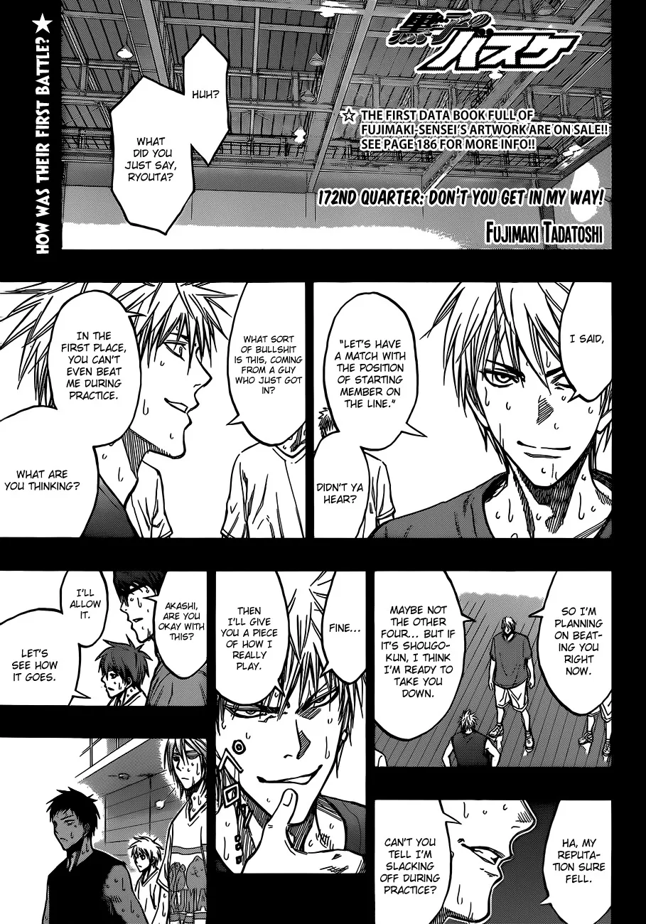 Read Kuroko no Basket Chapter 172 - Don't You Get In My Way! Online