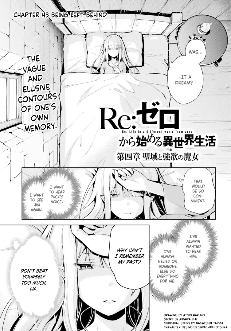 Read Re:Zero kara Hajimeru Isekai Seikatsu – Daiyonshou – Seiiki to Gouyoku no Majou Chapter 43 - Being Left Behind Online