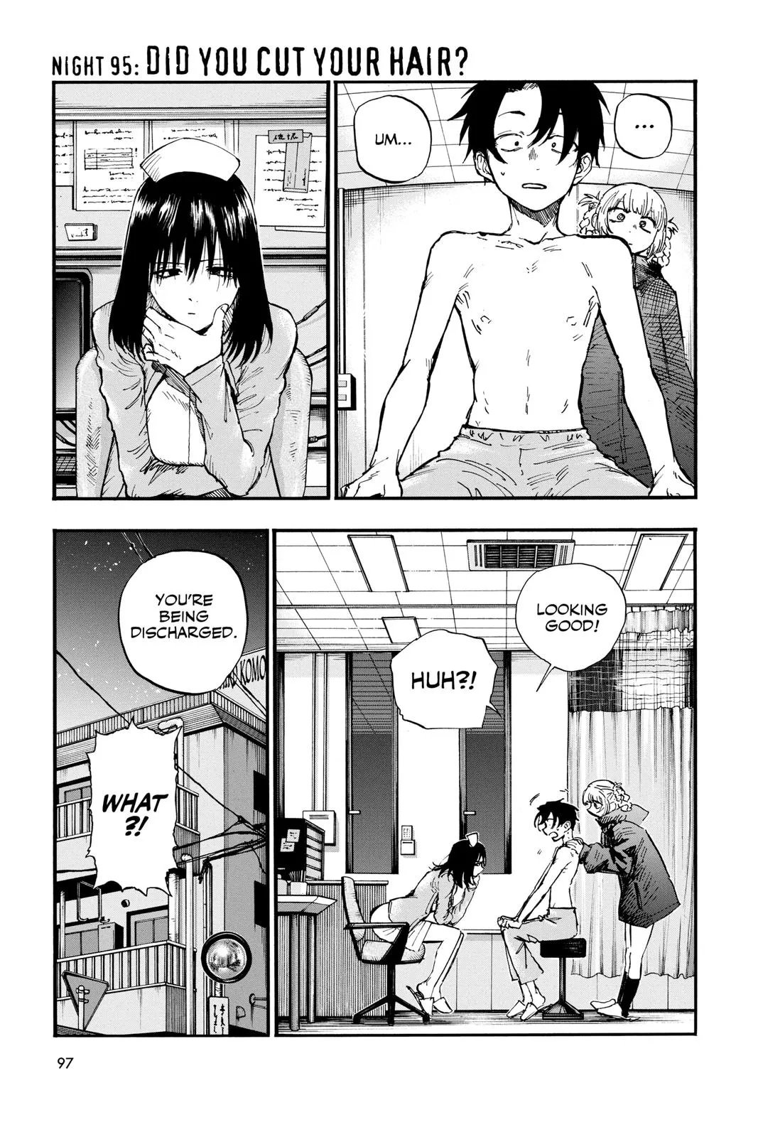 Read Yofukashi no Uta Chapter 95 Online