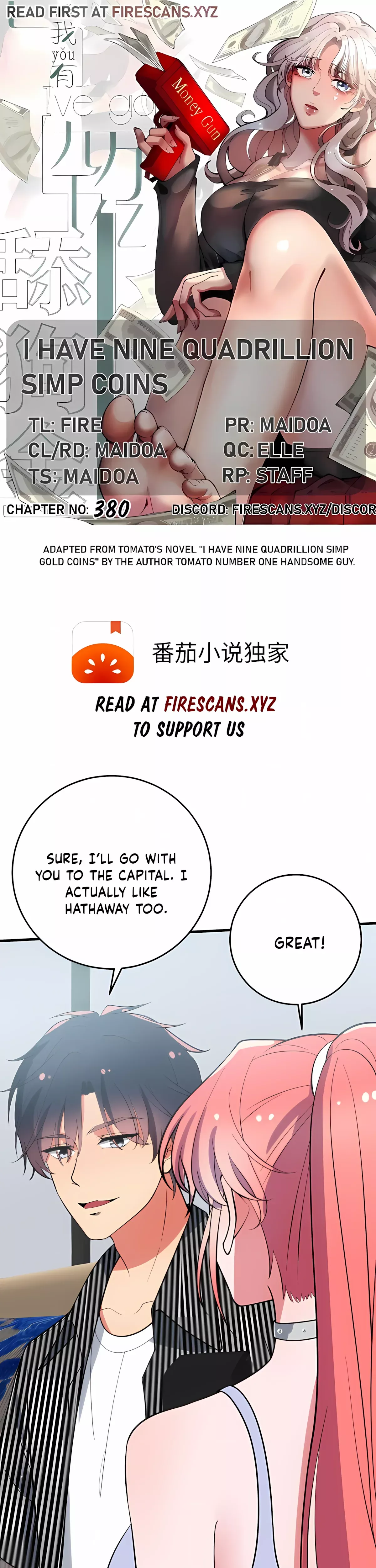 Read I Have Nine Quadrillion Simp Gold Coins Chapter 380 Online