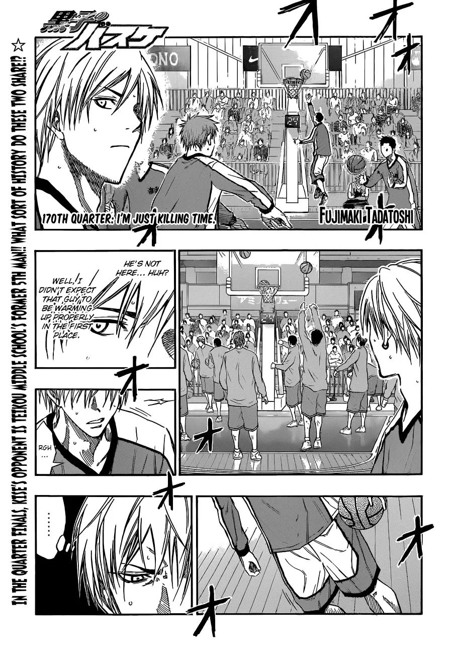 Read Kuroko no Basket Chapter 170 - I'm just killing time. Online