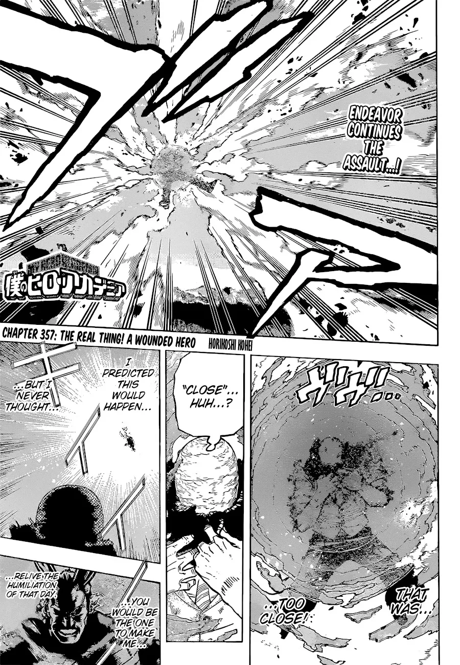 Read Boku no Hero Academia Chapter 357 - The Real Thing! A Wounded Hero Online