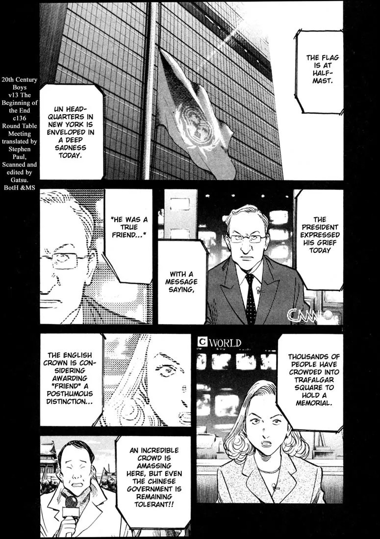 Read 20th Century Boys Chapter 136 - Round Table Meeting Online