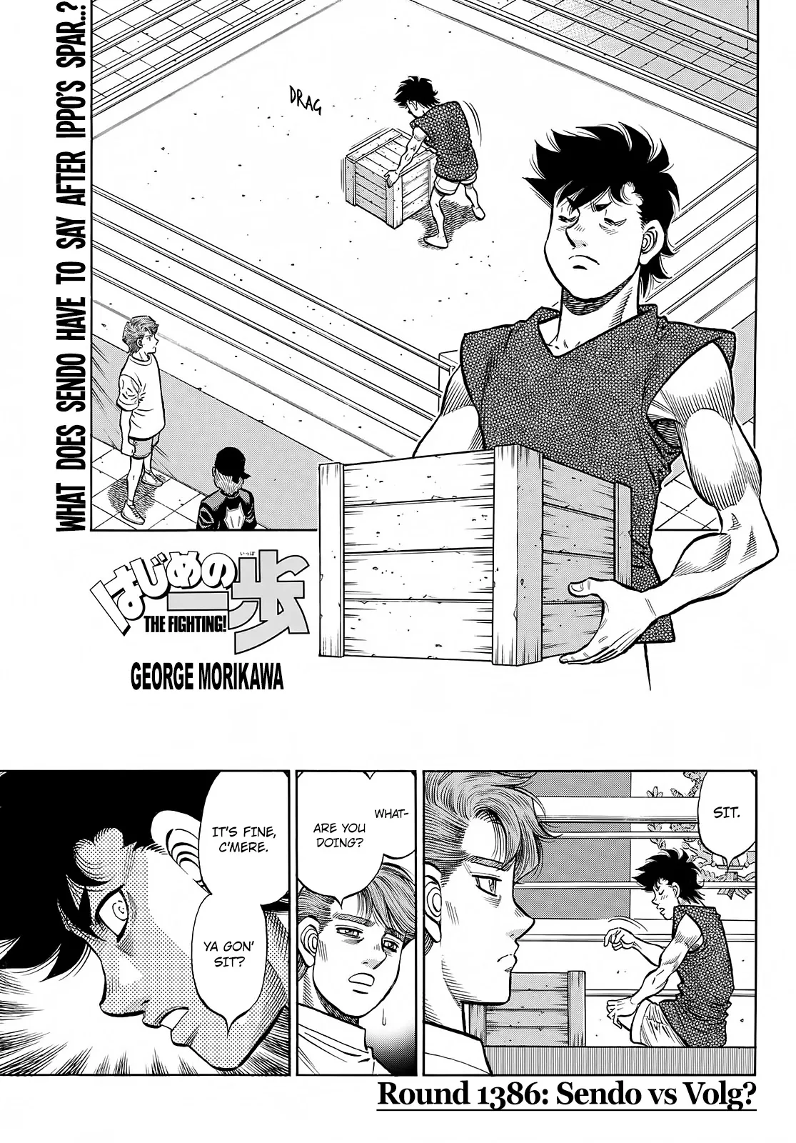 Read Hajime no Ippo Chapter 1386 - Sendo vs Volg? Online