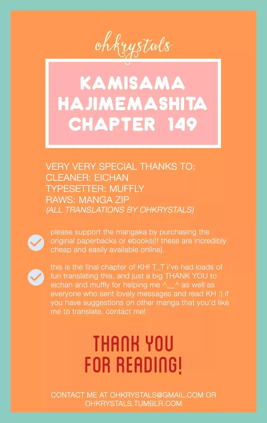 Read Kamisama Hajimemashita Chapter 149 Online