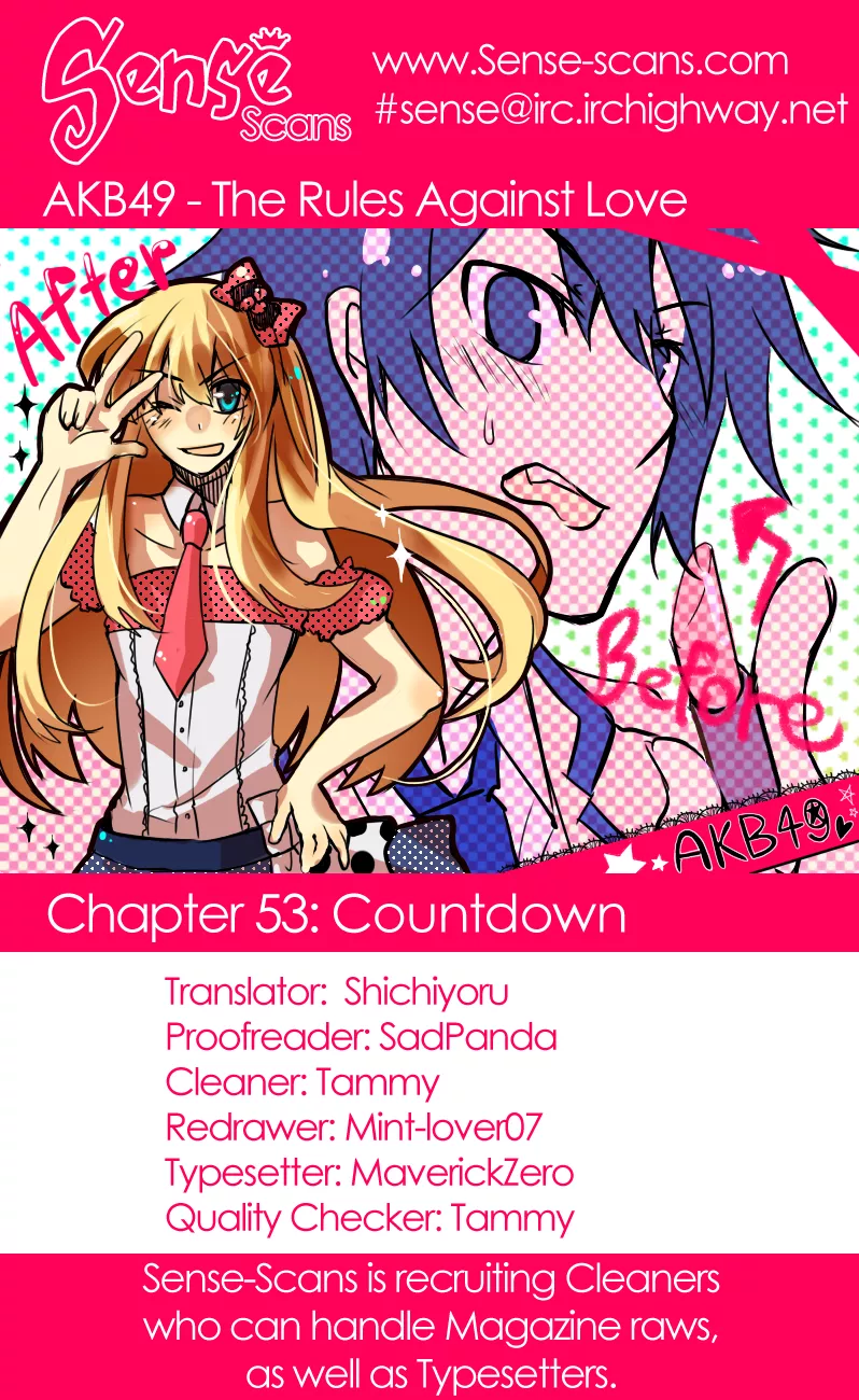 Read AKB49 – Renai Kinshi Jourei Chapter 53 - Countdown Online