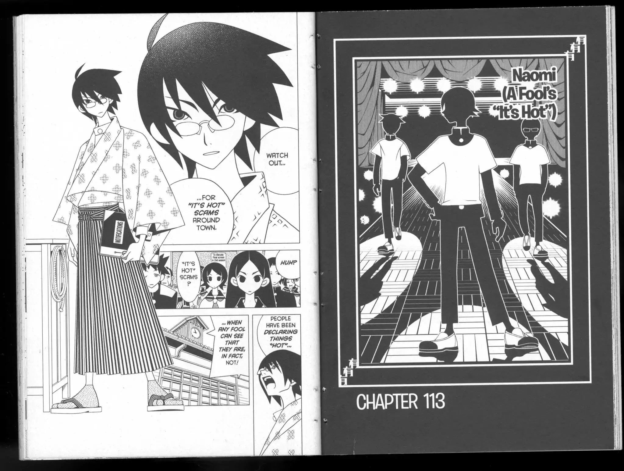 Read Sayonara Zetsubou Sensei Chapter 113 - Naomi (A Fool's "It's Hot") Online
