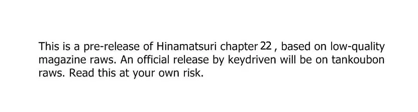 Read Hinamatsuri Chapter 22 - A Guide to Get Out of A Homeless Life Online