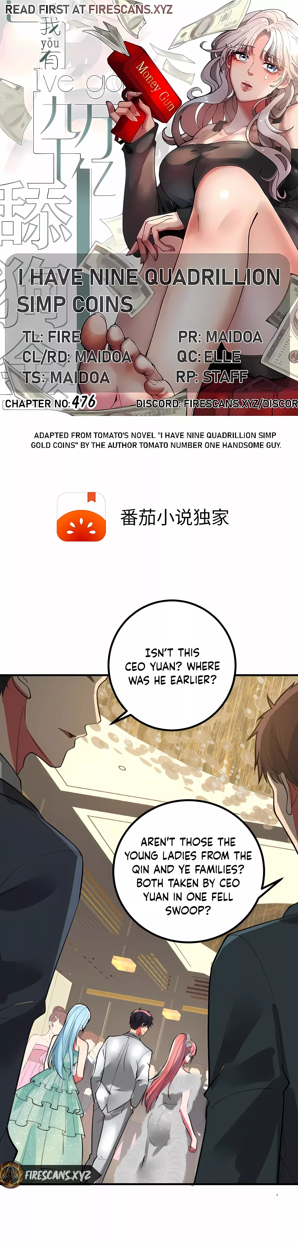 Read I Have Nine Quadrillion Simp Gold Coins Chapter 476 Online