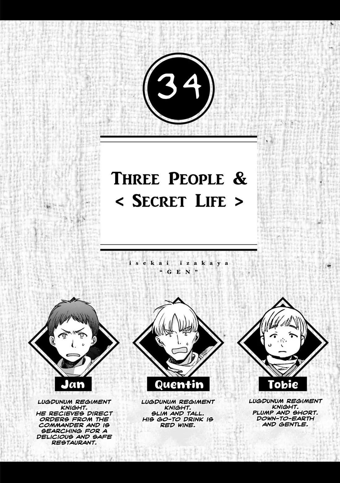 Read Isekai Izakaya “Gen” Chapter 34 - 3 People and Secret Life Online