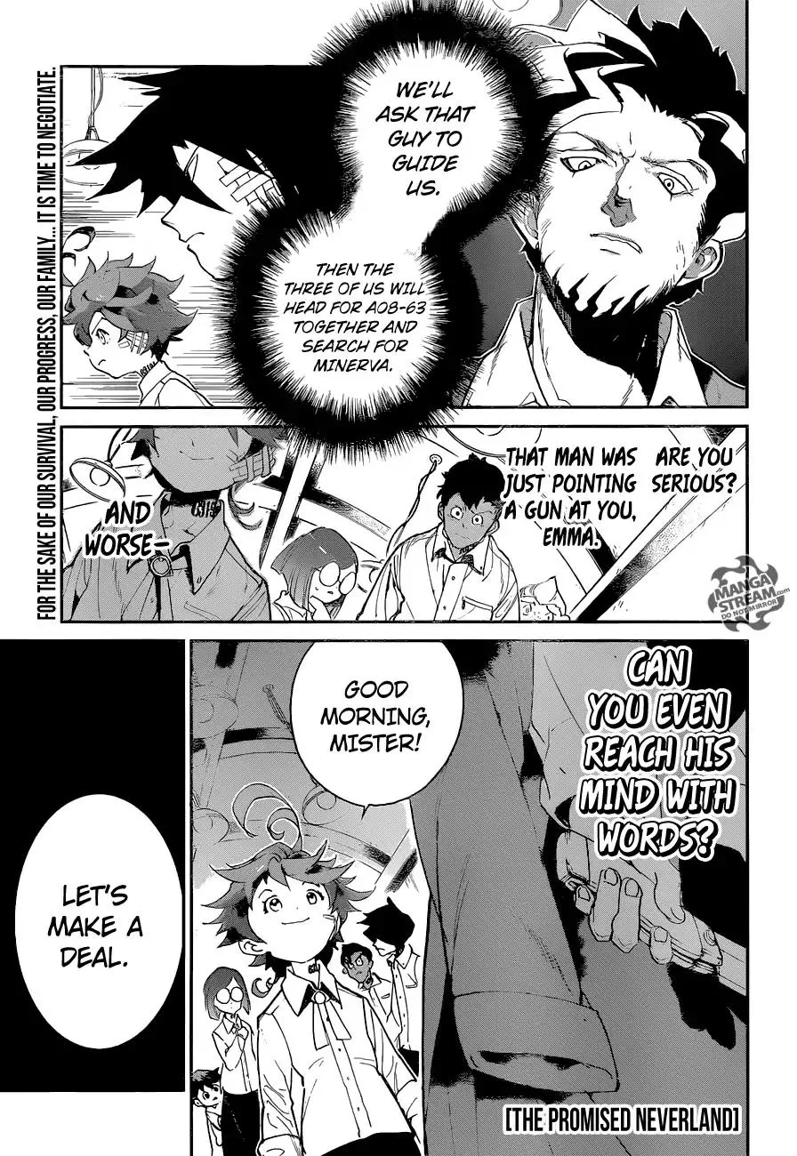 Read Yakusoku no Neverland Chapter 57 - Negotiation (2) Online