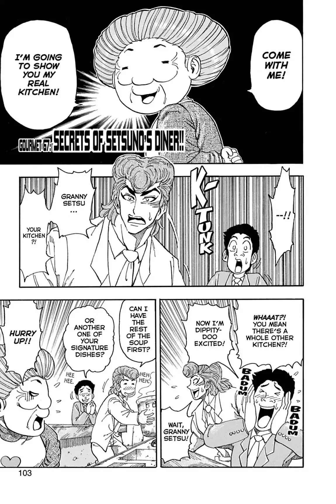 Read Toriko Chapter 67 - Vol.8 Gourmet 67: Secrets of Setsono's Diner!! Online