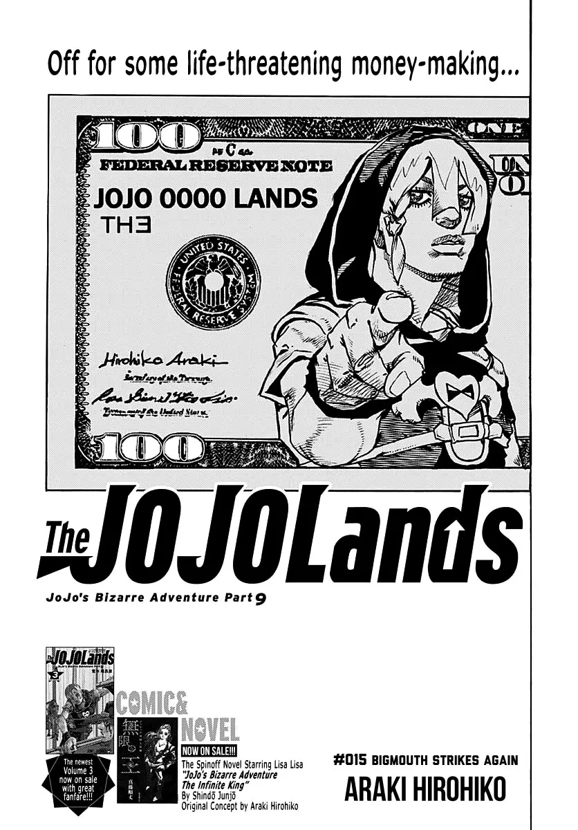 Read JoJo’s Bizarre Adventure Part 9: The JoJoLands Chapter 15 - Bigmouth Strikes Again Online