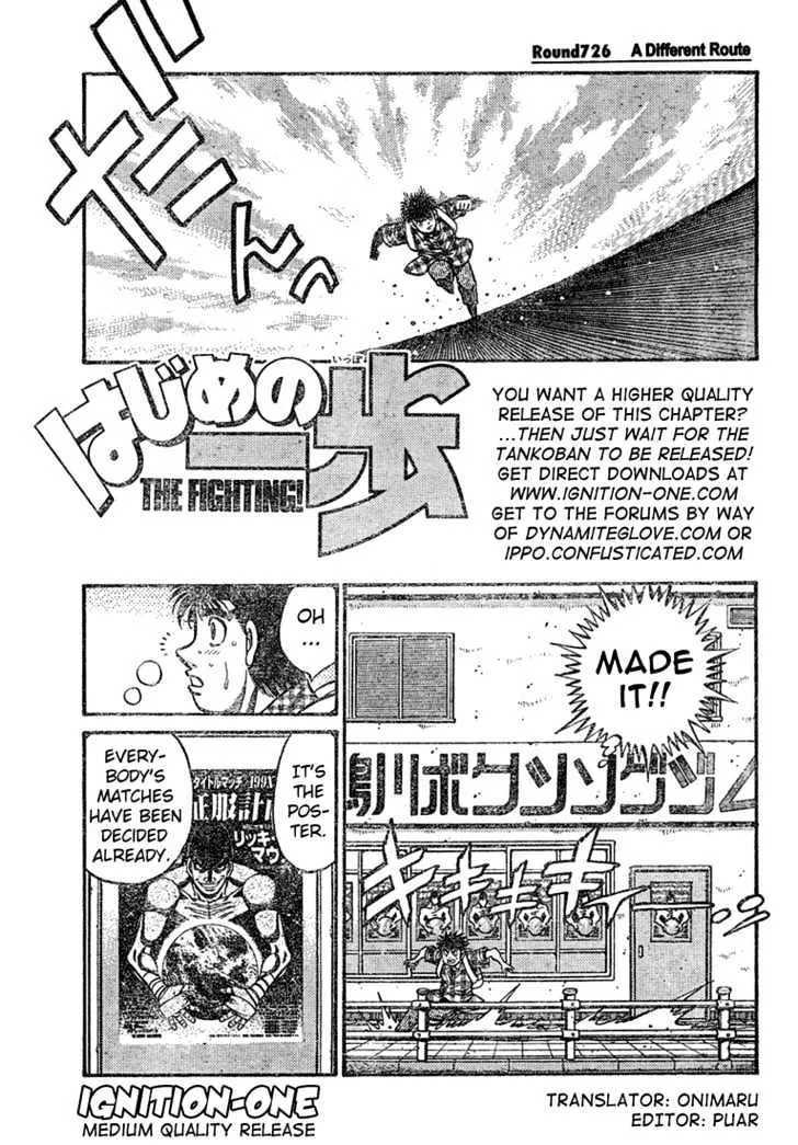 Read Hajime no Ippo Chapter 726 - A different route Online