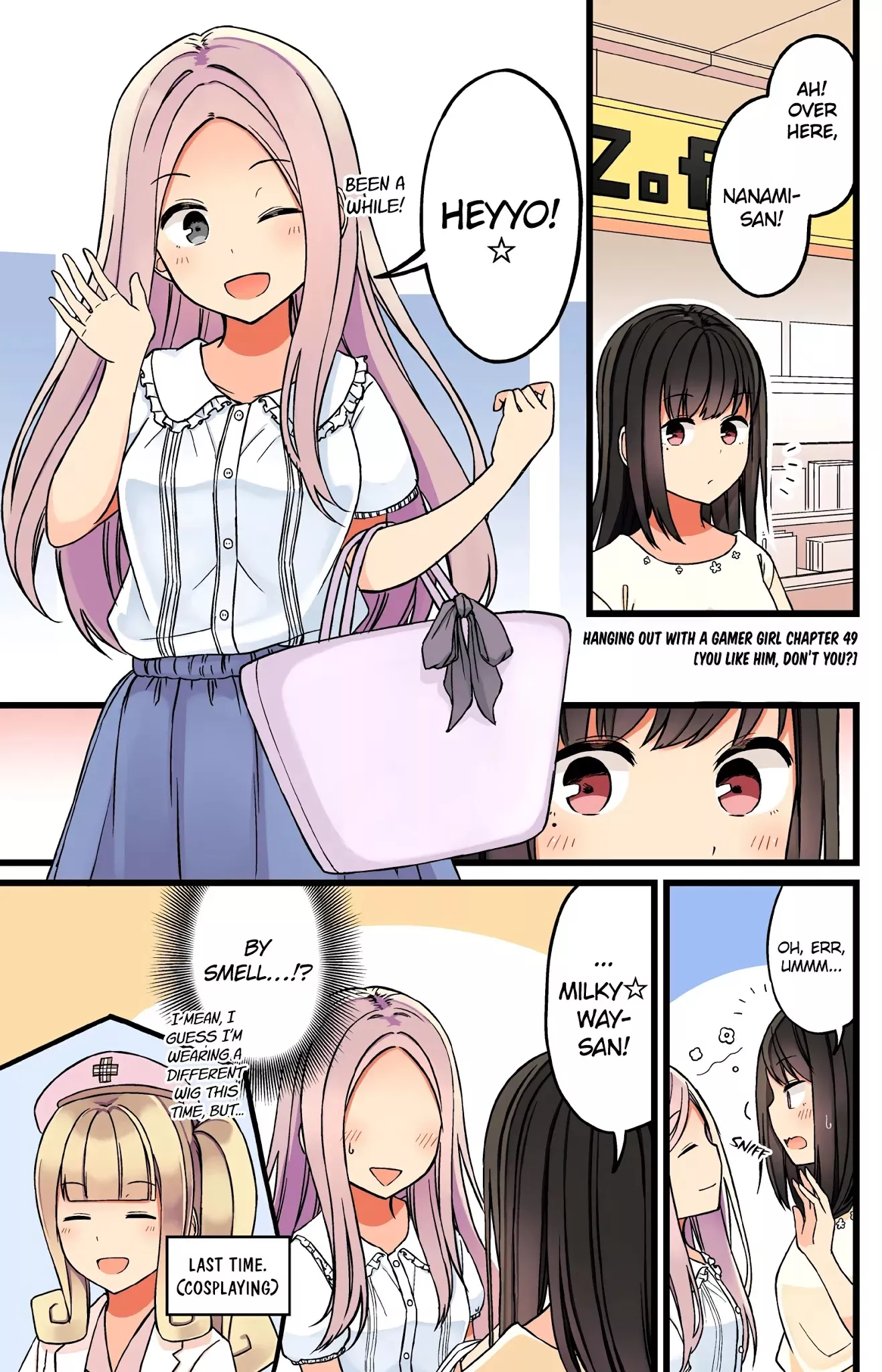 Read Hanging Out With a Gamer Girl Chapter 49 - You Like Him, Don't You? Online