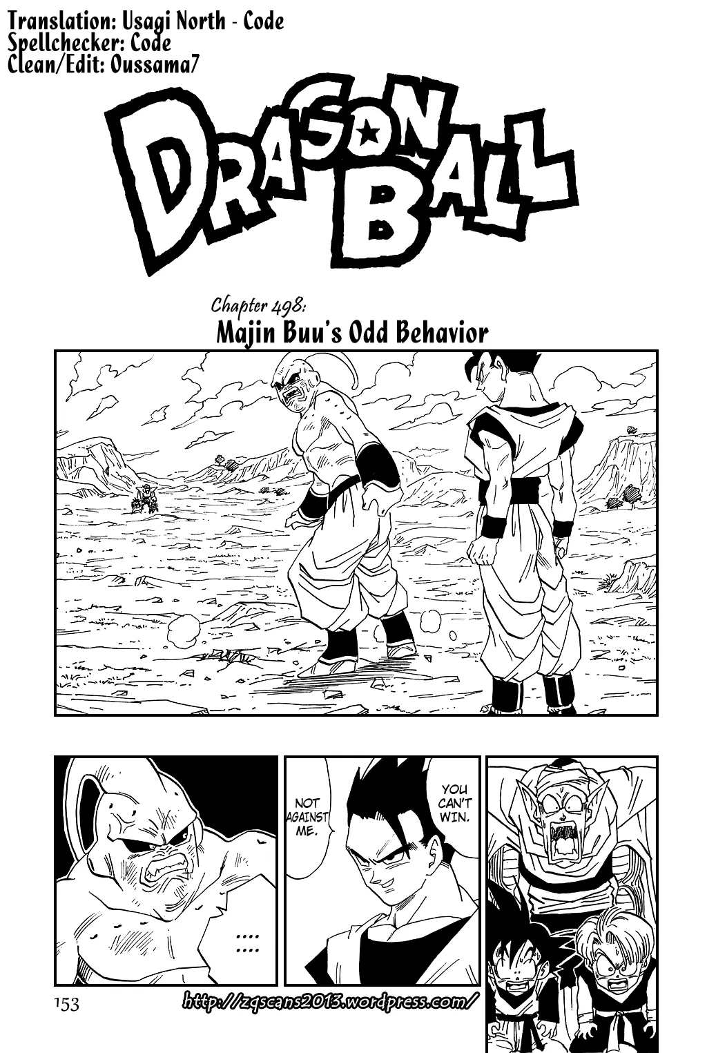 Read Dragon Ball Chapter 498 - Majin Buu's Odd Behavior Online