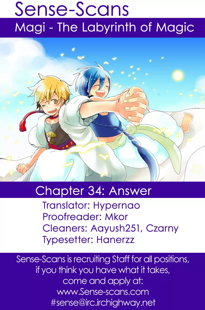 Read Magi – Labyrinth of Magic Chapter 34 - Answer Online