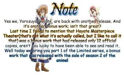 Read Hayate no Gotoku! Chapter 224.1 - Limited 1 Online