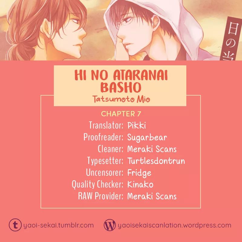 Read Hi no Ataranai Basho Chapter 7 Online