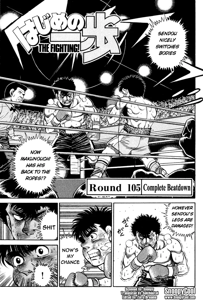 Read Hajime no Ippo Chapter 105 - Complete Beatdown Online