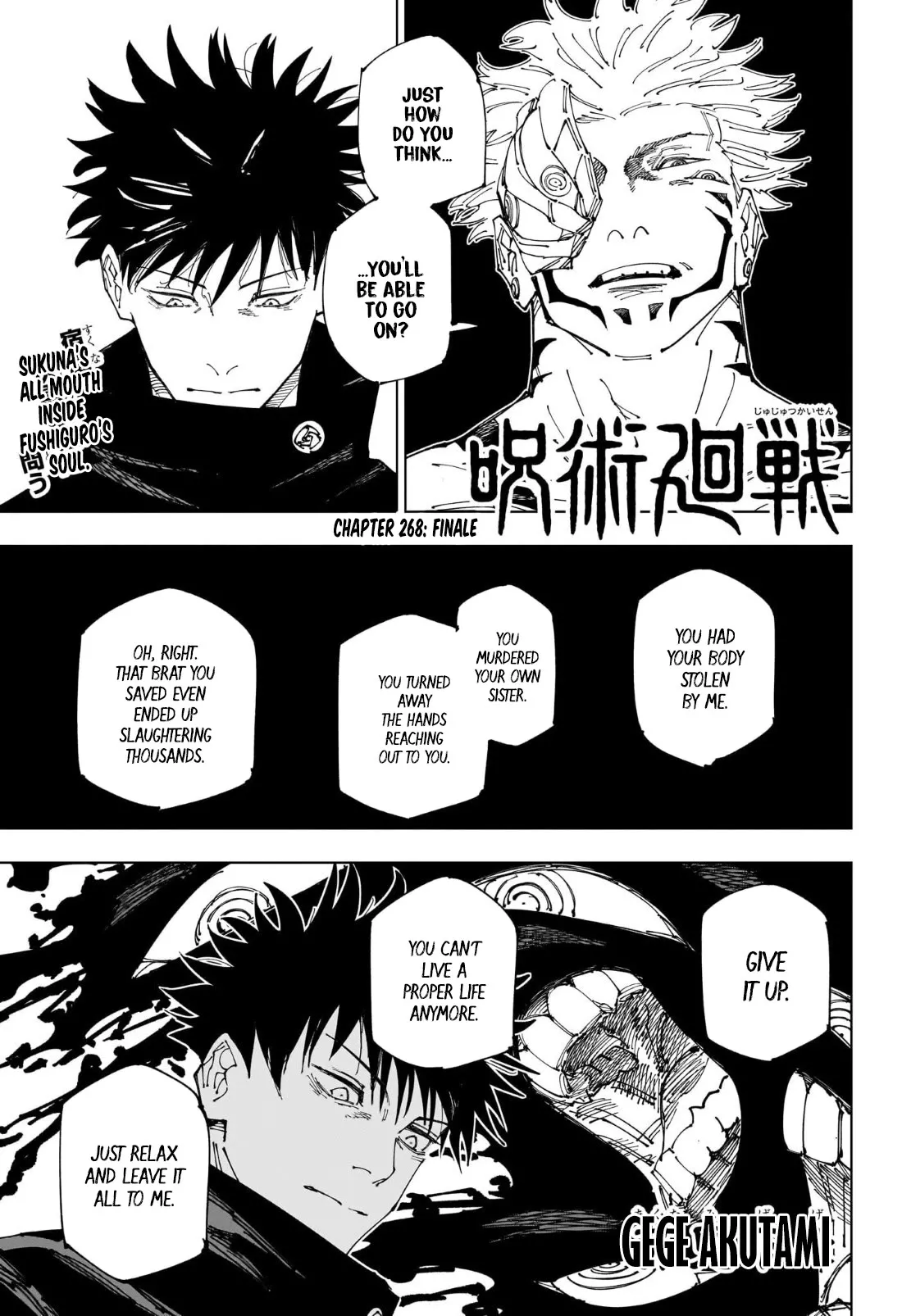 Read Jujutsu Kaisen Chapter 268 - Finale Online