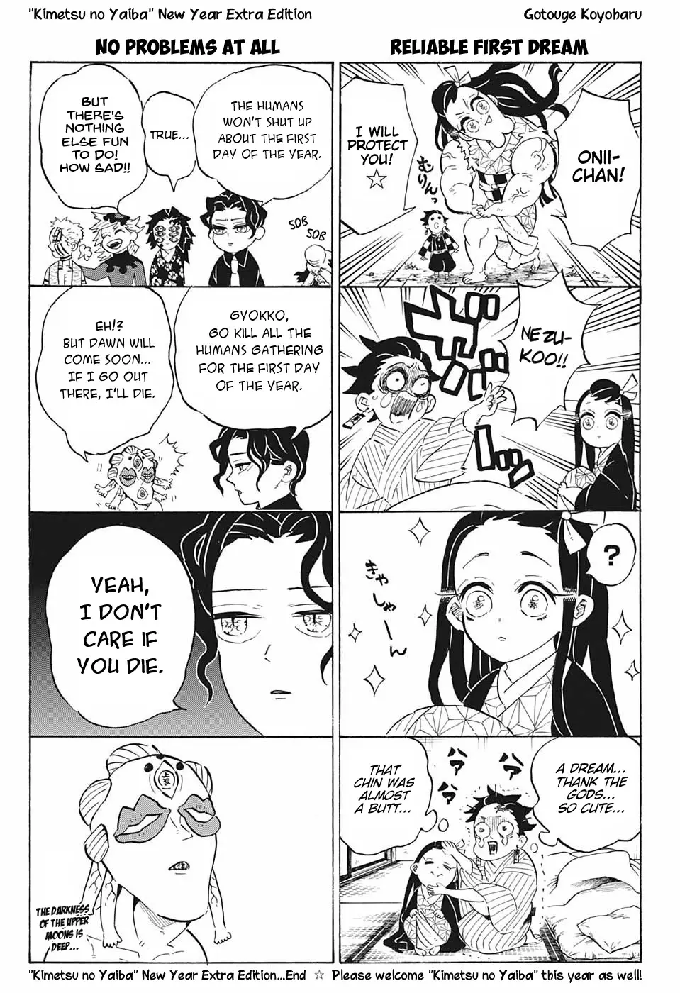 Read Kimetsu no Yaiba Chapter 189.5 - New Year Extra Edition Online